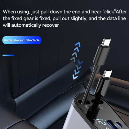 RETRACTABLE CAR CHARGER 4-IN-1